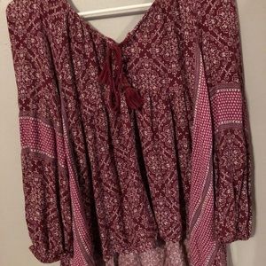 American Eagle Long Sleeve Flow Top